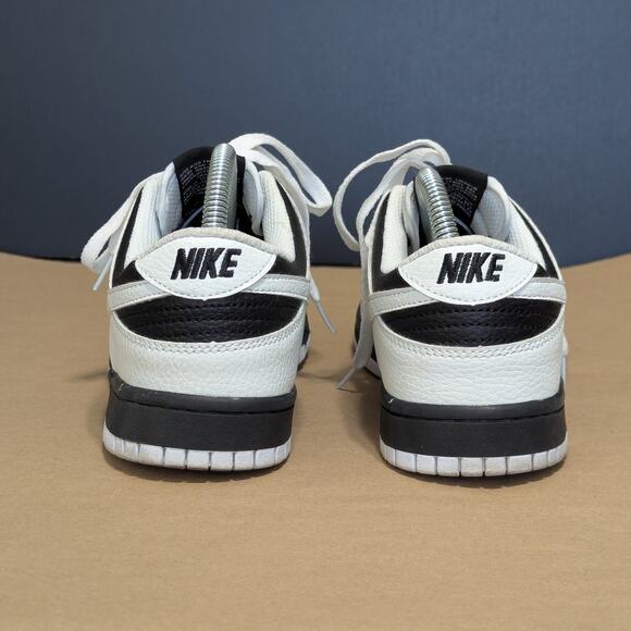 Nike Dunk Low Retro Reverse Panda Sneakers Leather White Black FD9064-011 Shoes main image 7